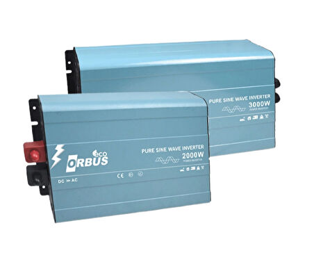 Orbus Eco 12 V 3000 W Tam Sinüs İnverter