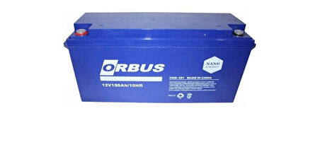 Orbus 12 V 150 Amper Derin Döngü Karbon Jel Akü
