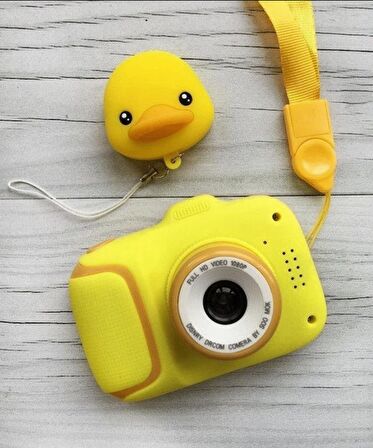 QASUL 1080p Hd Kamera Karikatür Çocuklar Için 5 Oyunlu Dijital Fotoğraf Makinesi 