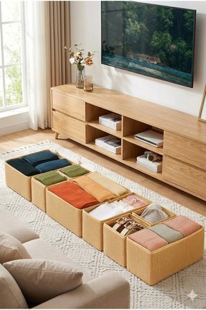 8'li Jüt Çekmece Içi Organizer Seti