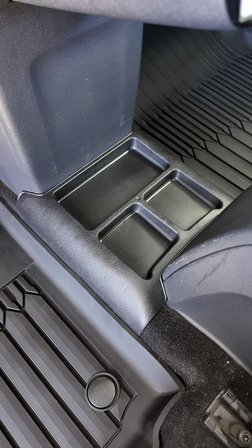 sahler togg t10x uyumlu şaft üstü konsol düzenleyici premium organizer - deri desenli