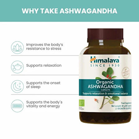 Himalaya organic Hint Ginseng 60 Kapsül