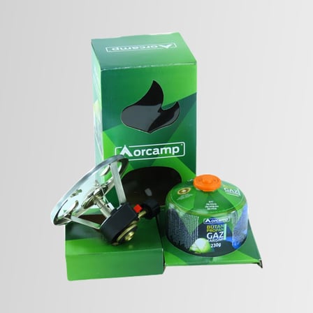 Orcamp CK-192 Siboplu Çakmaklı Kamp Ocak 230 Gram Tüplü Set