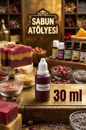 5 KG Opak + 5 KG Şeffaf Sabun Bazı ve Kırmızı Sabun Boyası Seti – Hobi ve El Yapımı Sabun Seti