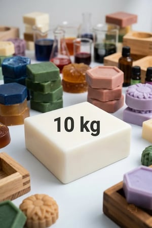 Organik Hekim Sabun Seti Opak Sabun Bazı 10 Kg Ve 30 ml Vişne Kırmızısı Boya