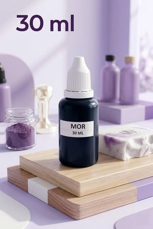 Organik Hekim 10 Kg Şeffaf Sabun Bazı ve 30 ML Mor Sabun Boyası