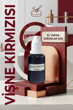 Organik Hekim 10 KG Şeffaf Sabun Bazı ve 30 ML Vişne Kırmızısı Sabun Boyası Seti