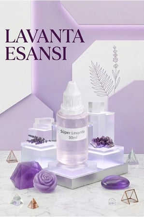 Lavanta Kokulu Esans 30 ml | Mavi Renk Sabun Boyası 30 ml | Şeffaf Sabun Bazı 500 gr