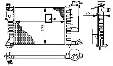 Oris BPE019022 Motor Radyatörü (460x358x26) P306 93-Manuel 1301.TG