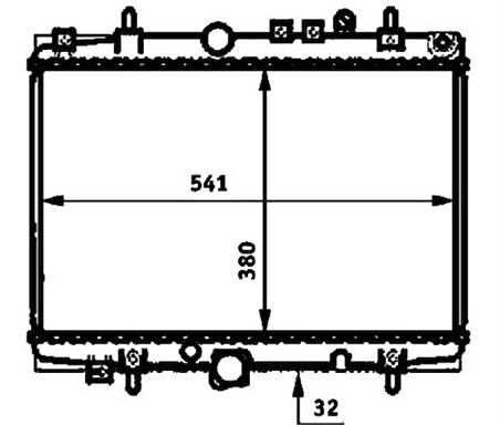 Oris BPE025022 Motor Radyatörü (380x548x26) P406 Otomatik 1330.64