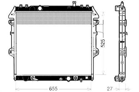 Oris BTO149026 Motor Radyatörü (525x648x26) Hı-Lu06-Otomatik 16400OL150