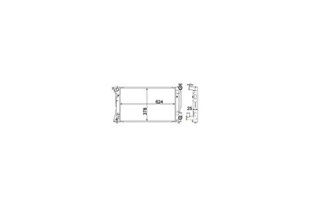 Oris BTO373016 Motor Su Radyatörü Avensis 2.0 16V VVTI 03- 16400OH180