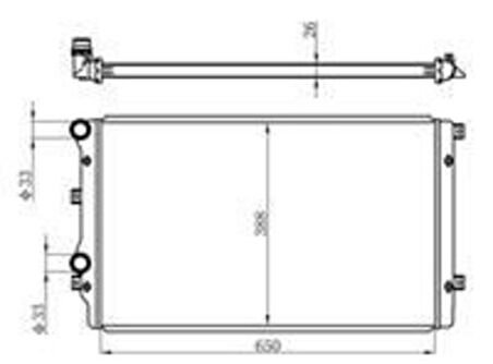 Oris BVW009 Radyatör Caddy III 03-Golf V 1.4TSI Kale-353500 MRMOEM-1065139