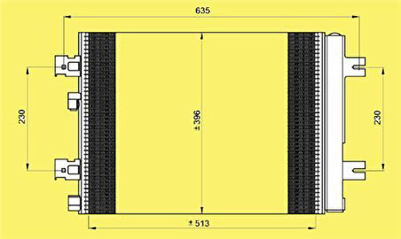 Oris CDC257016 Klima Radyatörü (Kondanser) Dacia Duster Logan II Sandero II Lodgy 1.2-1.4-1.5 DCI 1.5 8200741257
