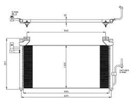 Oris CMZ100016 Klima Kondenseri Mazda 323 1.3I-1.5I-1.8I-2.0D 98 646X321X16 Oto.-Mek B25F61480B