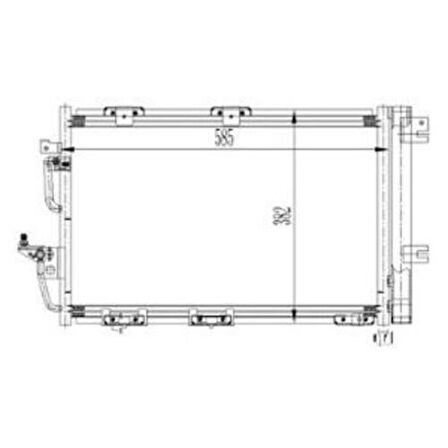 Oris COP113016 Kondanser Astra H 1.2 16V-1.6L 16V-1.8I 16V 04-Zafira B 05-585x382x15 1850097