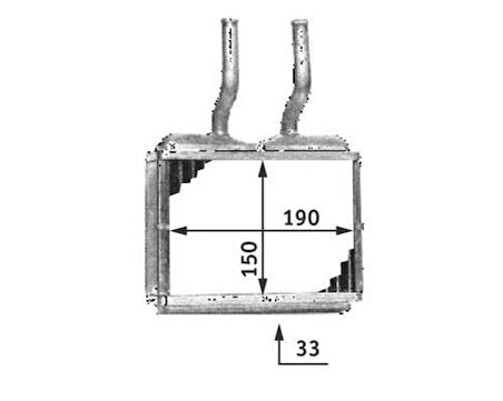 Oris KOP013032 Kalorifer Radyatörü Brazing Corsa B 93-00-Tigra 94-98-Combo 145X178X32 1618020