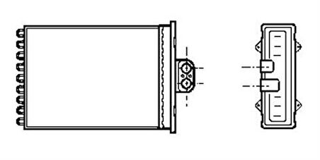 Oris KOP017032 Kalorifer Radyatörü Vectra B Flanslı (240x185x32) 1618110