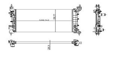 Oris MFI385023 Motor Radyatörü Linea 1.4 MPI (540x378x23) 51784706