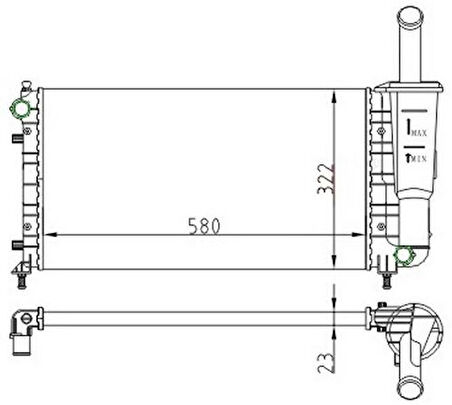 Oris MFI409023 Radyatör Mechanıcal Mt 580 322 23 Punto II 1.2I 99 61888 51724183