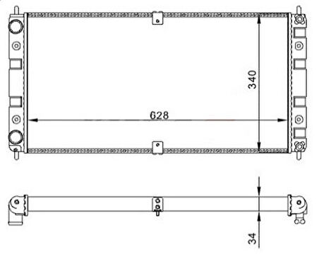 Oris MLA146034 Radyatör Mechanıcal Mt 628 340 34 Niva 02 21231301012