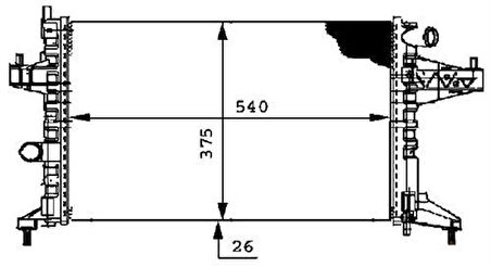 Oris MOP144023 Radyatör Combo Mek 545X359X23 1300237