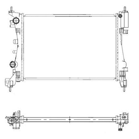 Oris MOP370023 Motor Radyatörü Punto Grande Punto Corsa D 1.2 1.3 1300279
