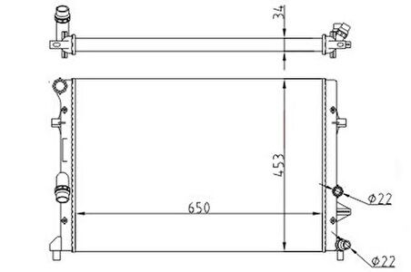 Oris MVW362034 Motor Su Radyatörü Golf VI 08-Mekanik 1K0121251CL
