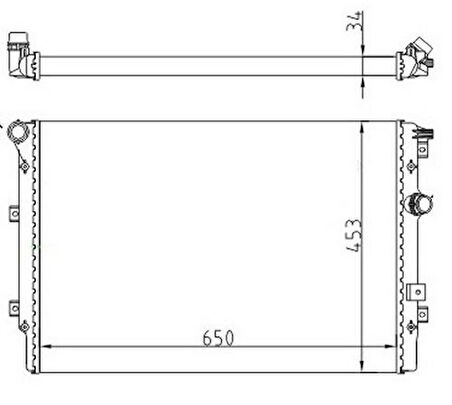 Oris MVW544034 Motor Su Radyatörü Tiguan 12-17 5NO121253NF