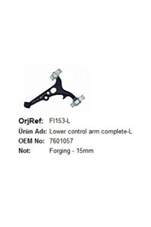 Alt Salincak Komple Sol Brava-tempra-tipo 15mm-2461081, 7601057, 46407372,