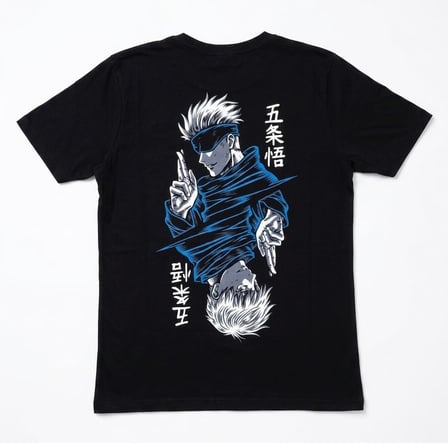 Jujutsu Kaisen Gojo Tişört Siyah