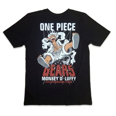 One Piece Luffy Tişört Siyah