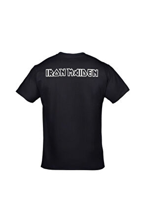 Iron Maiden Senjutsu Album Ön Arka Baskılı Unisex Siyah Tshirt