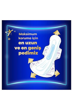 OrkidHijyenik Ped Ultra Gece Ekstra Max 14' lü 6 Adet
