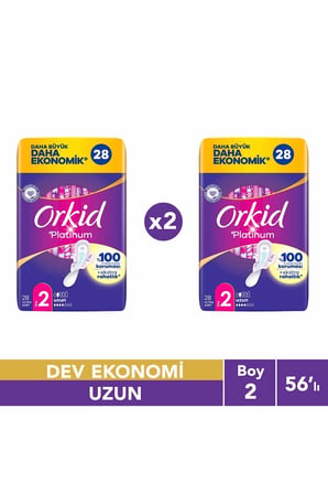 Platinum Uzun (boy 2) 28 Adet Hijyenik Ped 2 Adet
