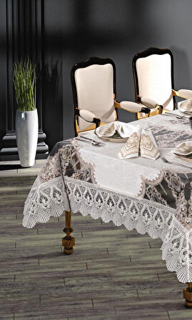 ORKİDE HOME COLLECTİON İnci Masa Örtüsü