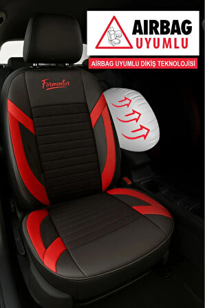 Chevrolet Agile 1.4 Econo.flex (102 Hp) Easytronic 2015 UYUMLU FORMENTOR SERİSİ TAM SET TAY TÜYÜ OTO KILIF KIRMIZI