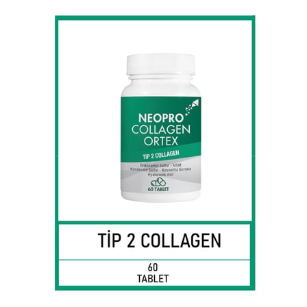 Neopro Collagen Ortex Tip 2 Kolajen Glikozamin MSM ve Hyaluronik Asit 60 Tablet