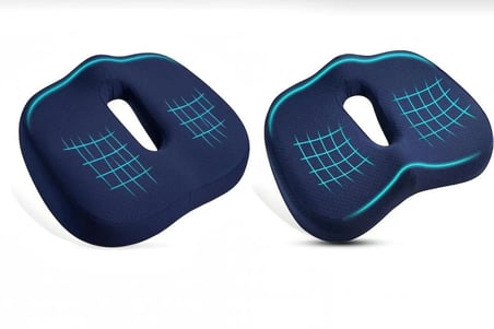 ORTOİTA Yeni Nesil Visco Ortopedik Ergonomik Oto, Ofis için HEMOROİD BASUR Visco Rahat Oturma Minderi Yastık Oturma Simidi Yükseltici