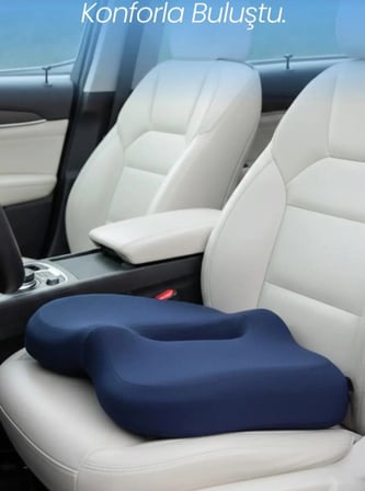 ORTOVİTA BASUR, HEMAROİD Yeni Nesil Visco Ortopedik Ergonomik Oto, Ofis için Visco Rahat Oturma Minderi Ortopedik Yastık Oturma Simidi Koltuk yükseltici