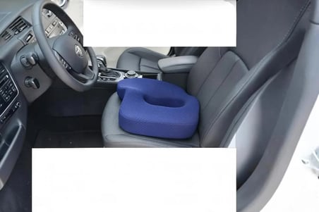 ORTOVİTA BASUR, HEMAROİD Yeni Nesil Visco Ortopedik Ergonomik Oto, Ofis için Visco Rahat Oturma Minderi Ortopedik Yastık Oturma Simidi Koltuk yükseltici