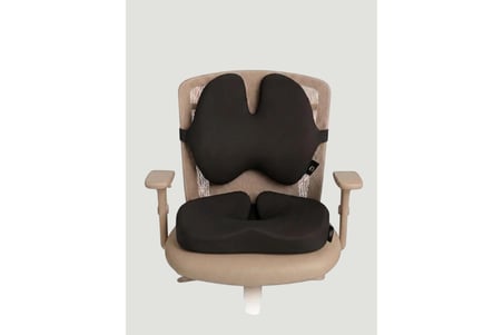 ORTOVİTA KELEBEK Yeni Nesil Visco Ortopedik Ergonomik Oturma ve Bel Destek Minderi ve sırtlık ( 2 li Set )