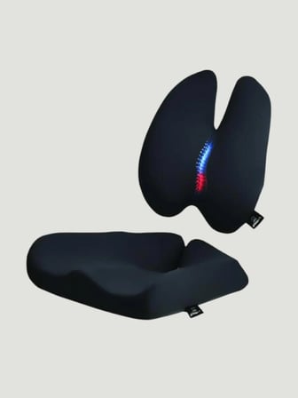ORTOVİTA KELEBEK Yeni Nesil Visco Ortopedik Ergonomik Oturma ve Bel Destek Minderi ve sırtlık ( 2 li Set )