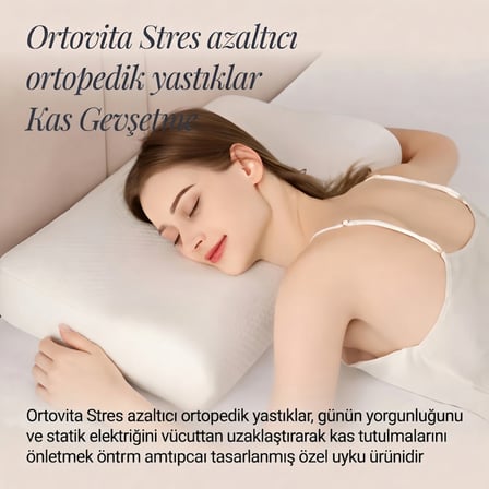 Yeni Nesil Visco Ortopedik Ergonomik Rahat, Stres Azaltıcı ve Sağlıklı Uyku İçin Yastık, BOYUN DESTEK FITIK AGRI RAHATLATICI HORLAMA ONLEYICI EV YASTIĞI