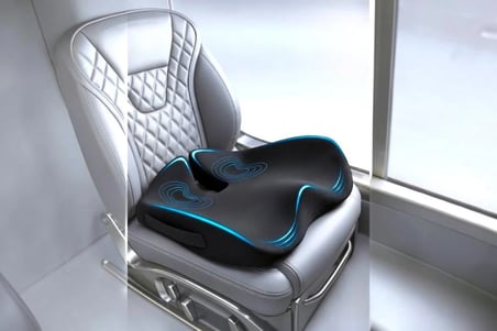 ORTOVİTA Yeni Nesil Visco Ortopedik Ergonomik uzun süre masa başındakiler, araç kullananlar veya omurga sağlığını desteklemek ve oturma baskısını azaltmak amacıyla tasarlanmış ergonomik Minder