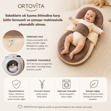 ORTOVİTA Yeni Nesil Visco Ortopedik Ergonomik Anne Yanı ve Standart Eğilimli Yatak