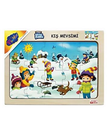 Play Wood ONY111 3+ Yaş Büyük Boy Puzzle 20 Parça