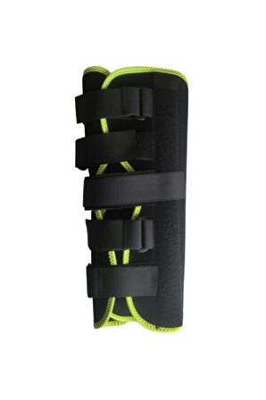 Çocuk diz immobilizer 35 cm, pediatrik diz bacak sabitleyici, balenli dizlik (metal çubuklu)