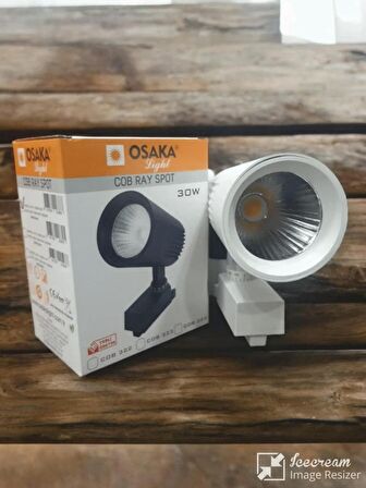 Asyagrup Osaka 30w Yuvarlak Ray Spot / Beyaz Kasa - Beyaz Işık