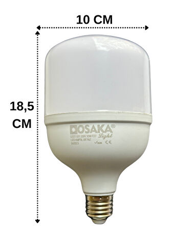 Osaka 30W (200W) 6500K (Beyaz Işık) E27 Duylu Led Torch Ampul